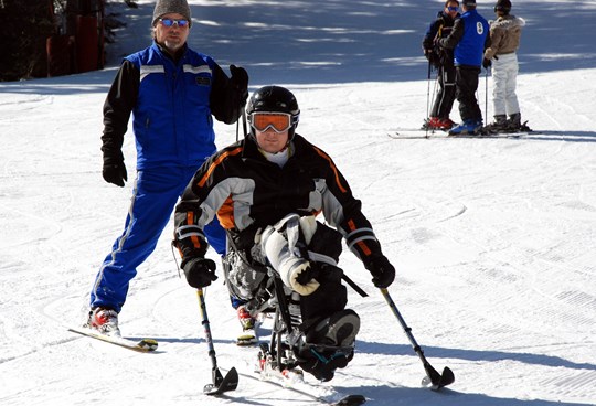 disabled snow skier